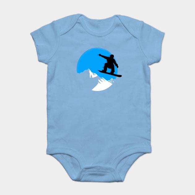 Snowboarding Baby Bodysuit by Jirka Svetlik